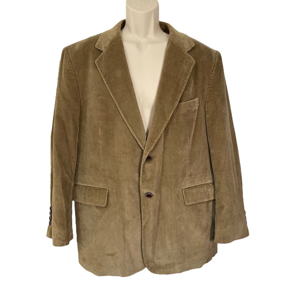 Sportcoat, Sharp, Fall Casual Cotton Corduroy, 2 Button, Stafford, Exc Cond 42S